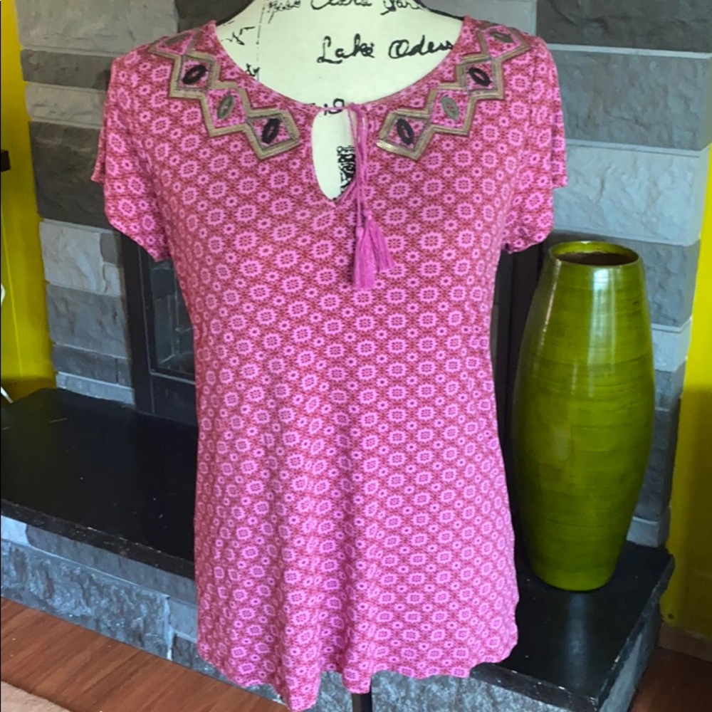 Sanctuary top w/Sequin detail & tassels NWT